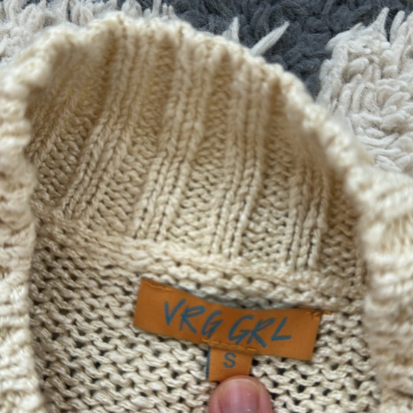 VRG GRL Ace Of Something Knit Jumper Natural - Picture 5 of 10
